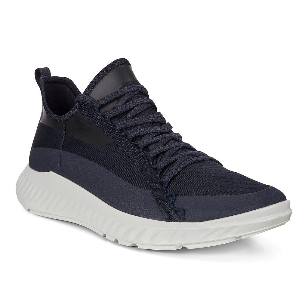 Baskets Ecco St.1 Lite Homme Bleu 6915-NJGOQ